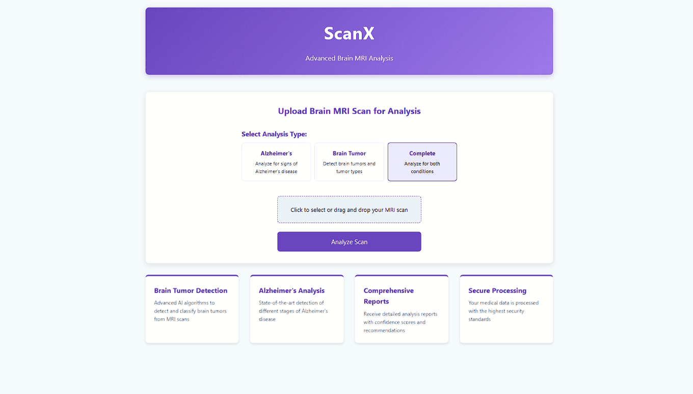 ScanX-MRI & Alzheimer's Detection App
